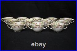 12pc Set Vintage Lamberton MARSHALL FIELDS Tea Room ART NOUVEAU Cream Soup Bowls