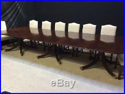 13ft Harrods Ultra Opulent Regency style Dining table set, Pro French polished