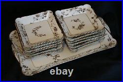 1880s CFH Charles Field Haviland GDM Limoges Ice Cream for 12 Elegant Set