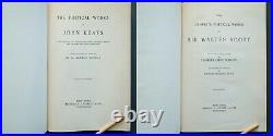 1900 Poetical Works Milton Keats Burns Scott Browning Wordsworth Art Nouveau Set