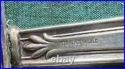 4 Piece Sterling Silver Art Nouveau Carving Set