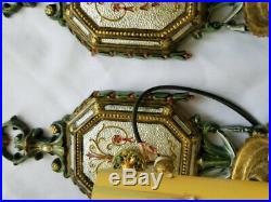 577b Antique 20 30's Ceiling Lamp Light Wall Sconces bedroom hall Set of 8