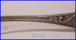 6er Set Antique Original Carl Weishaupt Art Nouveau Coffee Teaspoon 800 Silver