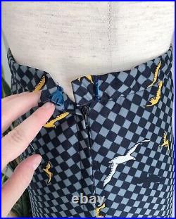 70s Art Nouveau Polyester Skirt Set Size XS/S Excellent Condition