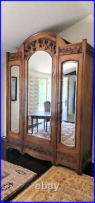 7PC Bedroom Set, Antique Art Nouveau Vintage, Stunning / Fully Functional