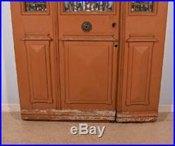 80 Tall (98 with transom) Set of French Antique Oak Wood Exterior Doors