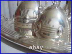 ALBERT MAYER German WMF Silverplate Art Nouveau Tea and Coffee Set 5 Pieces