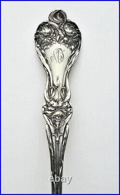 ALVIN Sterling silver Art Nouveau Floral XL Serving Set