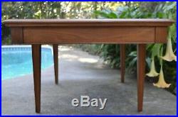 ANTIQUE Bench Made Walnut DINING SET Draw Leaf 90 Table 6 Chairs SAN FRANCISCO