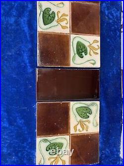 ANTIQUE Fireplace Tile Set /ART NOUVEAU TILES / Edwardian Tiles