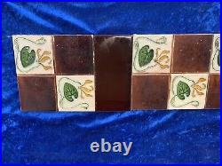 ANTIQUE Fireplace Tile Set /ART NOUVEAU TILES / Edwardian Tiles