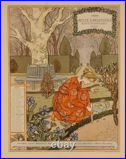A Set of 12 Original Art Nouveau Color Lithograph by Eugène Grasset -Malherbe 18
