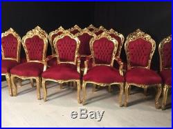 Amazing sets 6, 8,10,12,14,16,18 plus Gold Royal Palace style dining chairs