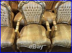 Amazing sets 6, 8,10,12,14,16,18 plus Gold Royal Palace style dining chairs