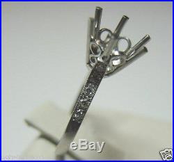 Antique Art Deco Engagement Setting Mounting Platinum Hold 7MM-8MM Ring Size 6.5