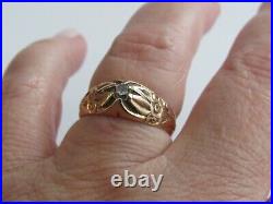 Antique Art Nouveau 19 Century 18K gold Ring set with diamond