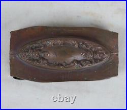Antique Art Nouveau Bronze Industrial Vanity Set Item Handle Mold 3.75 x 2