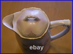 Antique Art Nouveau Demitasse Set Chocolate Set Pot Teapot 6 Cups 4 Saucers