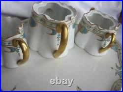 Antique Art Nouveau Hand Painted Tea Set Limoges / Bavaria Porcelain