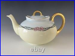 Antique Art Nouveau KPM Germany UNO Favorite Bavaria Teapot Cup Saucer Set 17pc