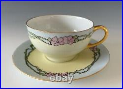 Antique Art Nouveau KPM Germany UNO Favorite Bavaria Teapot Cup Saucer Set 17pc