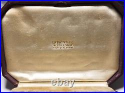 Antique Art Nouveau Leather Tiffany & Co Cuff Link Set Box