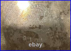 Antique Art Nouveau Repousse Quadruple Plate Crumb Tray Set The Van Bergh Co. NY