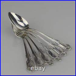 Antique Art Nouveau Set of 6 Silver 0.800? Coffee Spoons by Bruckmann