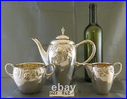 Antique Art Nouveau Tea Coffee Set Silver Plated Denmark R62