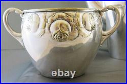 Antique Art Nouveau Tea Coffee Set Silver Plated Denmark R62