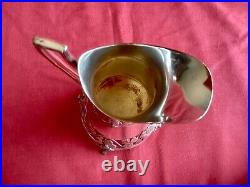 Antique Art Nouveau Wmf Silverplate Cream & Sugar Breakfast Set German Beautiful