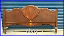 Antique Art Nouveau bedroom set bed frame chest with mirror