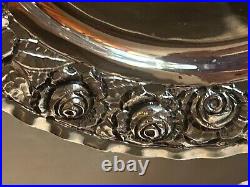 Antique Continental Silver Art Nouveau Set 8 Plates 1060 Grams