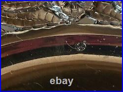 Antique Continental Silver Art Nouveau Set 8 Plates 1060 Grams