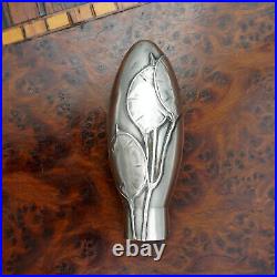 Antique French. 800 Silver Parasol Umbrella / Dress Cane Handle Set Art Nouveau