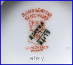 Antique French sugar and creamer set. 1900's art nouveau, Limoges Bawo & Dotter