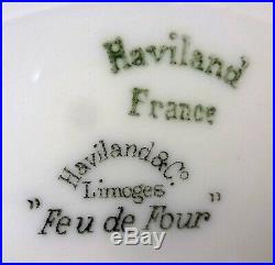 Antique Haviland & Co. Limoges Plates Feu de Four Set of 6