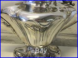 Antique Pairpoint Mfg Co. Art Nouveau Design Silver Plated 4 Piece Tea Set