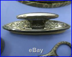 Antique Portuguese Solid Silver Art Nouveau Manicure Set Marked Boar II