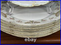 Antique RC Bavaria Rosenthal Iris Art Nouveau Porcelain Floral 37-Pc China Set