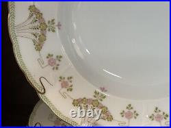 Antique RC Bavaria Rosenthal Iris Art Nouveau Porcelain Floral 37-Pc China Set