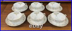 Antique RC Bavaria Rosenthal Iris Art Nouveau Porcelain Floral 37-Pc China Set