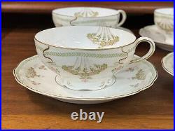 Antique RC Bavaria Rosenthal Iris Art Nouveau Porcelain Floral 37-Pc China Set