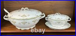 Antique RC Bavaria Rosenthal Iris Art Nouveau Porcelain Floral 37-Pc China Set