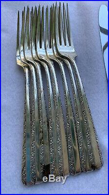 Antique Towle Candlelight Sterling Silver Flatware 51 Pieces 8-6pc Settings + 3