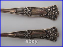 Antique Vtg Gorham Sterling Silver Spoons Set Of 6 Art Nouveau Holiday Flatware
