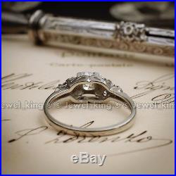 Art Deco Vintage Antique Diamond Engagement Cluster Bridal Set Wedding Ring