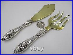 Art Nouveau 833 Silver Serving Set Knife and Fork Sweden Swedish
