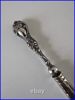 Art Nouveau Antique Sterling Silver Cosmetic Brush Set