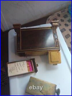 Art Nouveau Cigarette Smoke Set Case Lighter